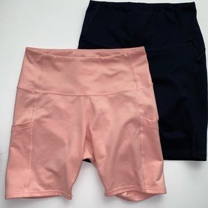 Bundle of 2 high quality biker shorts with pockets